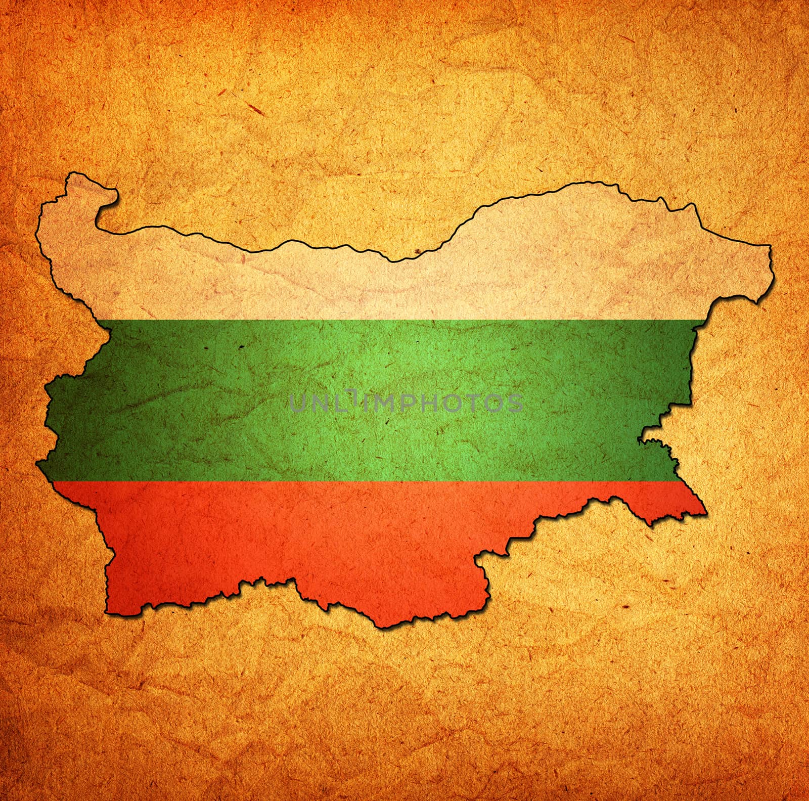 bulgaria territory with flag by michal812