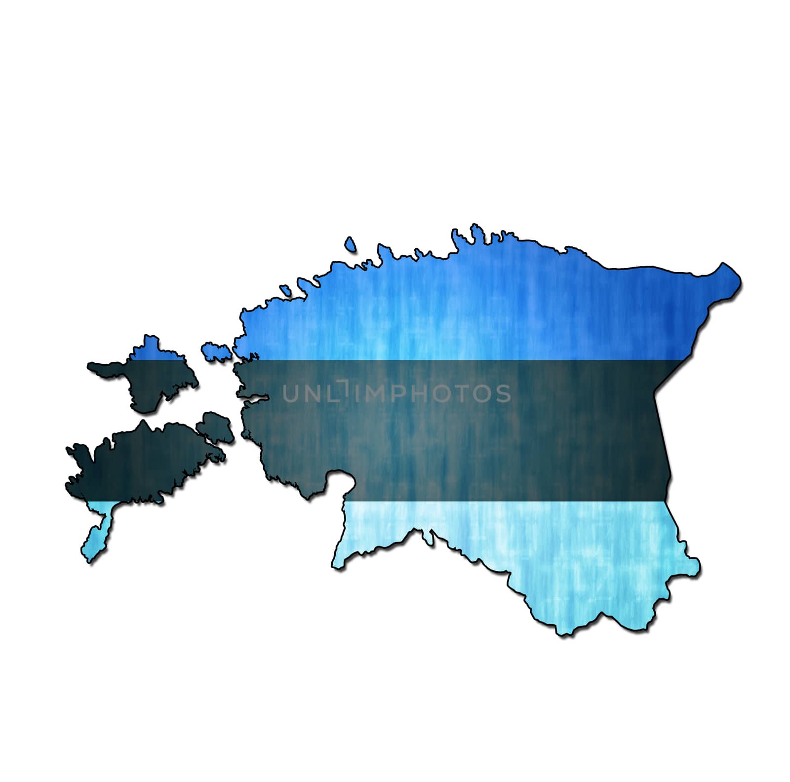 estonia territory with flag by michal812