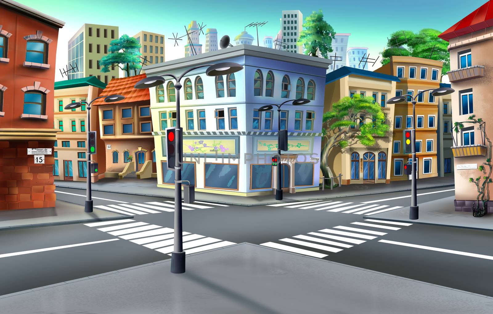 Urban crossroads by Multipedia