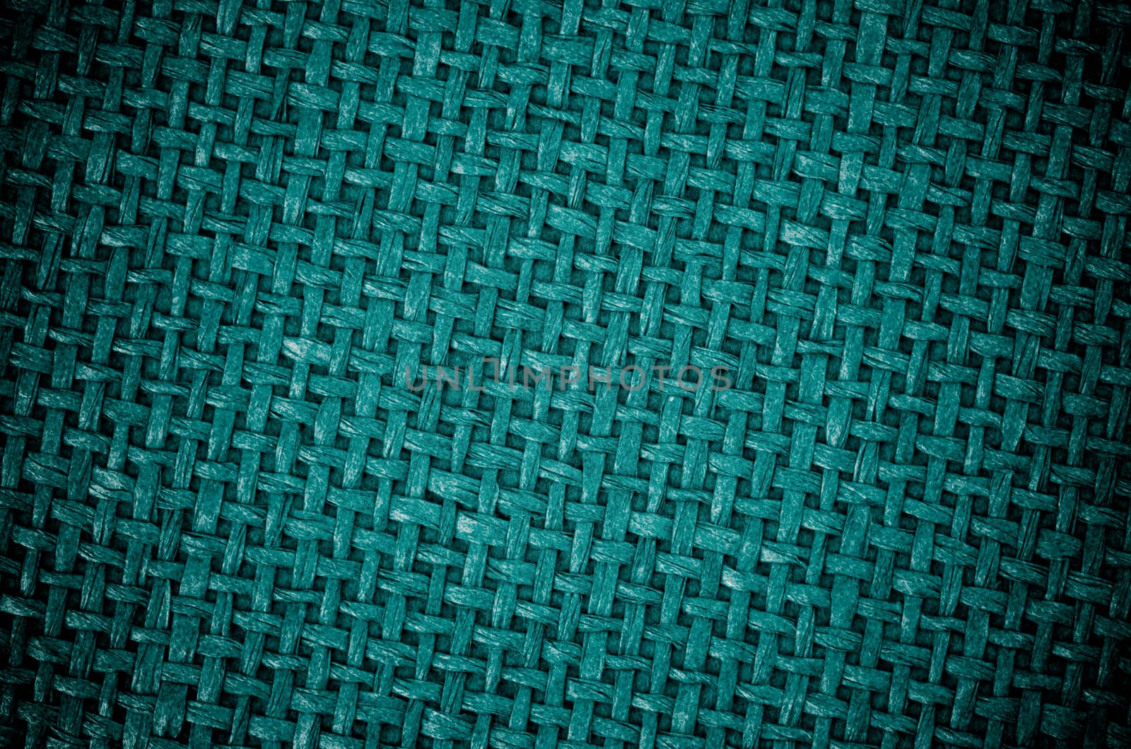 Background of Dark Green Textile Canvas closeup