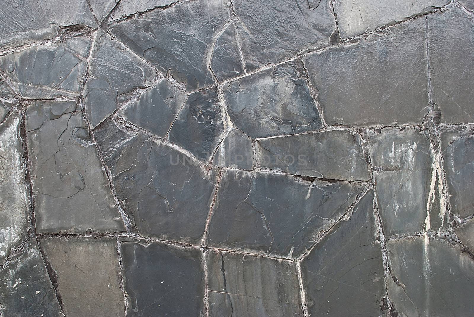 Natural slate tile wall, texture or background