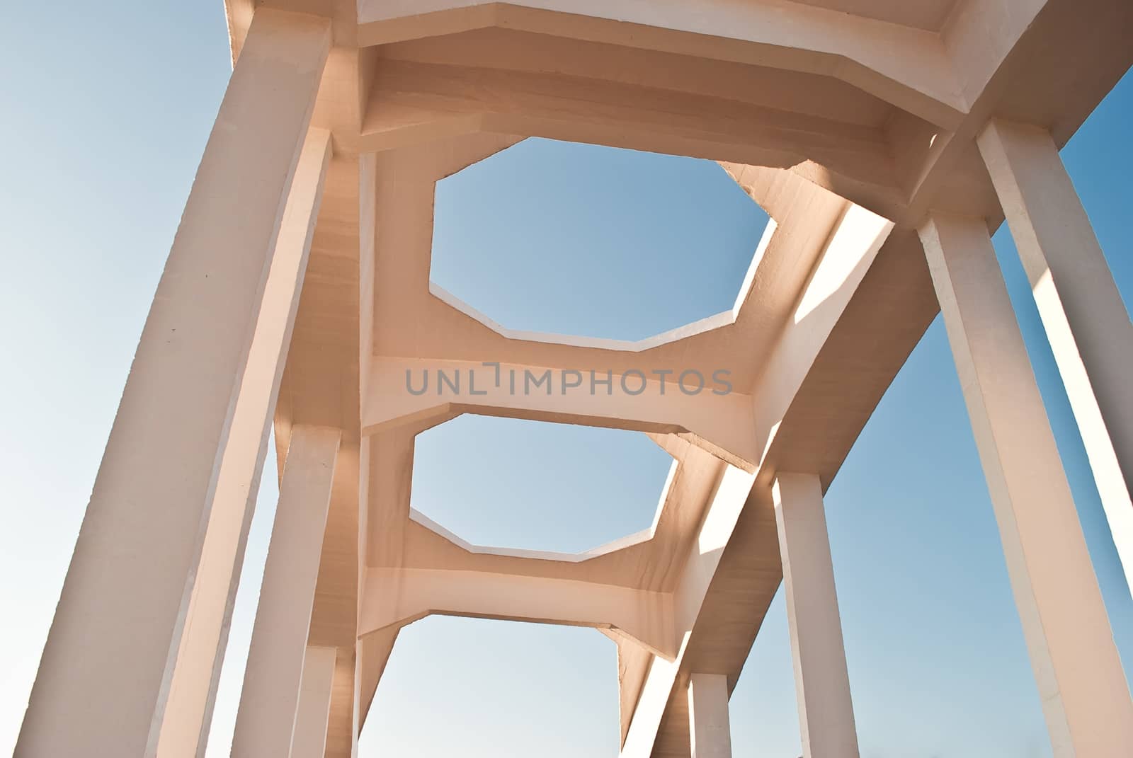 structure of white train bridge, northern Thailand by rakoptonLPN