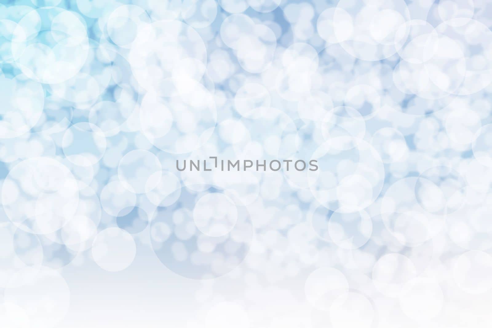 Multicolored blue defocused bokeh lights for texture or background