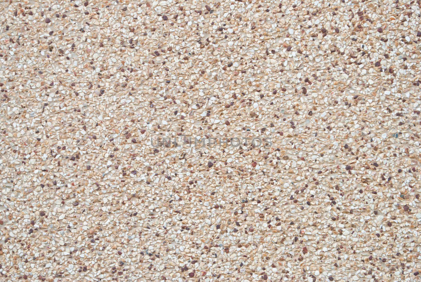 Close up of pebble stones wall texture for background