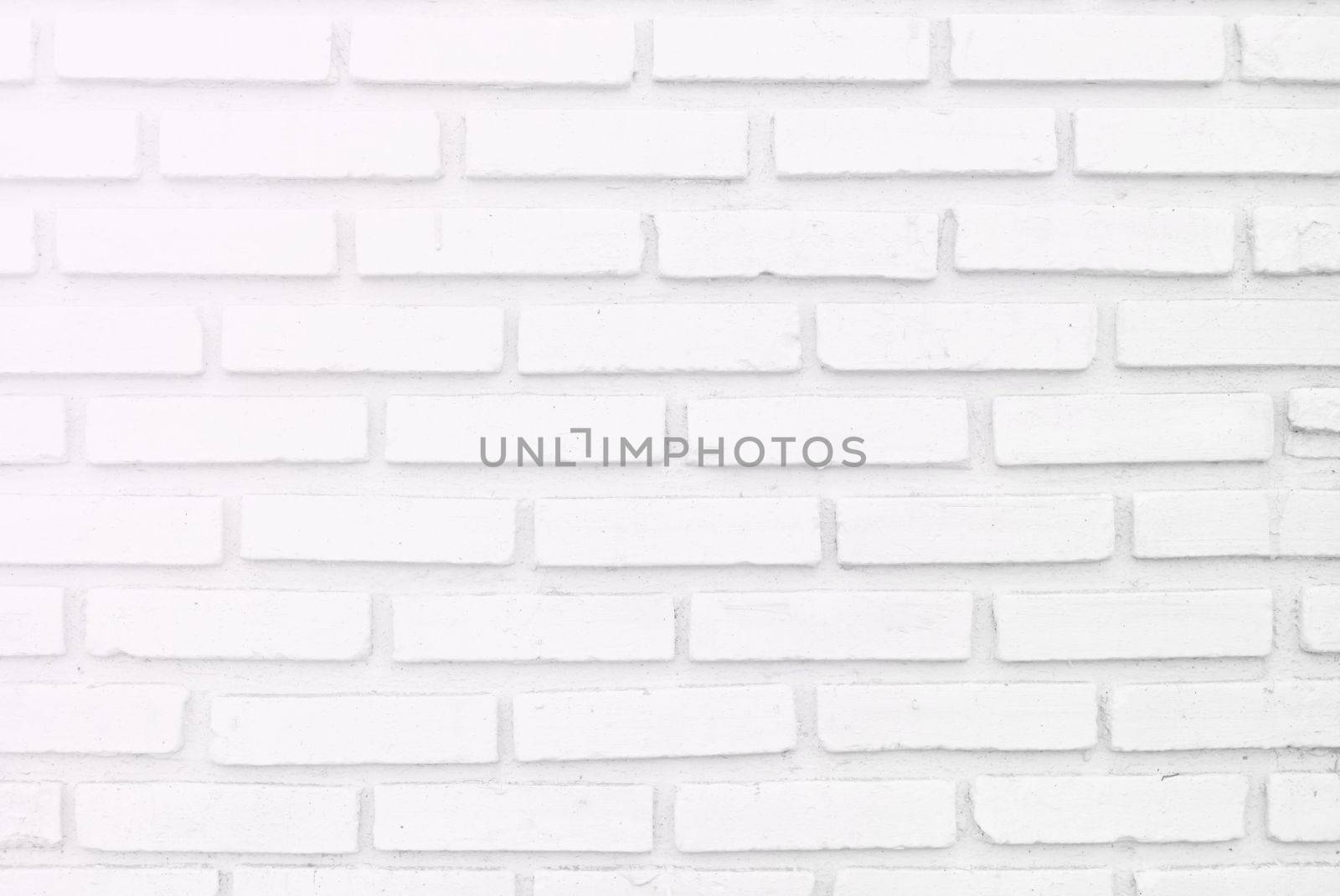 White misty brick wall for background or texture, lighting  left side