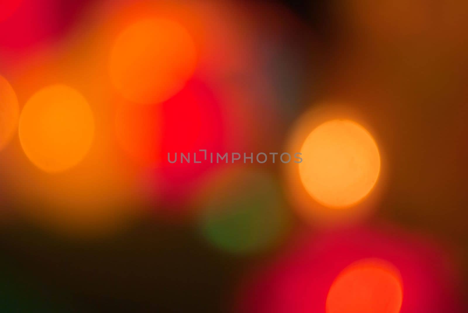 Red and orange bokeh background, Abstract Christmas background