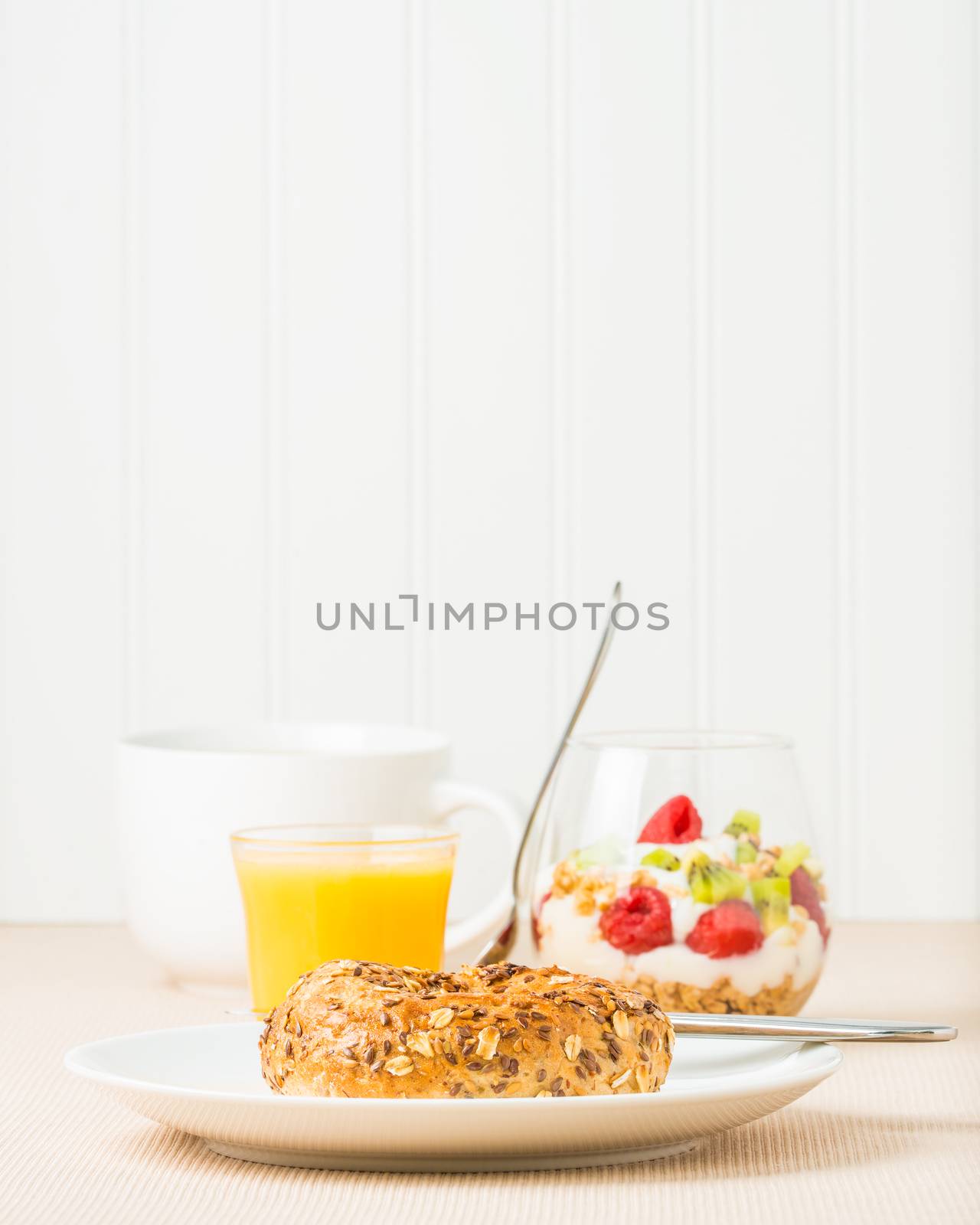 Fresh Muesli Bagel by billberryphotography