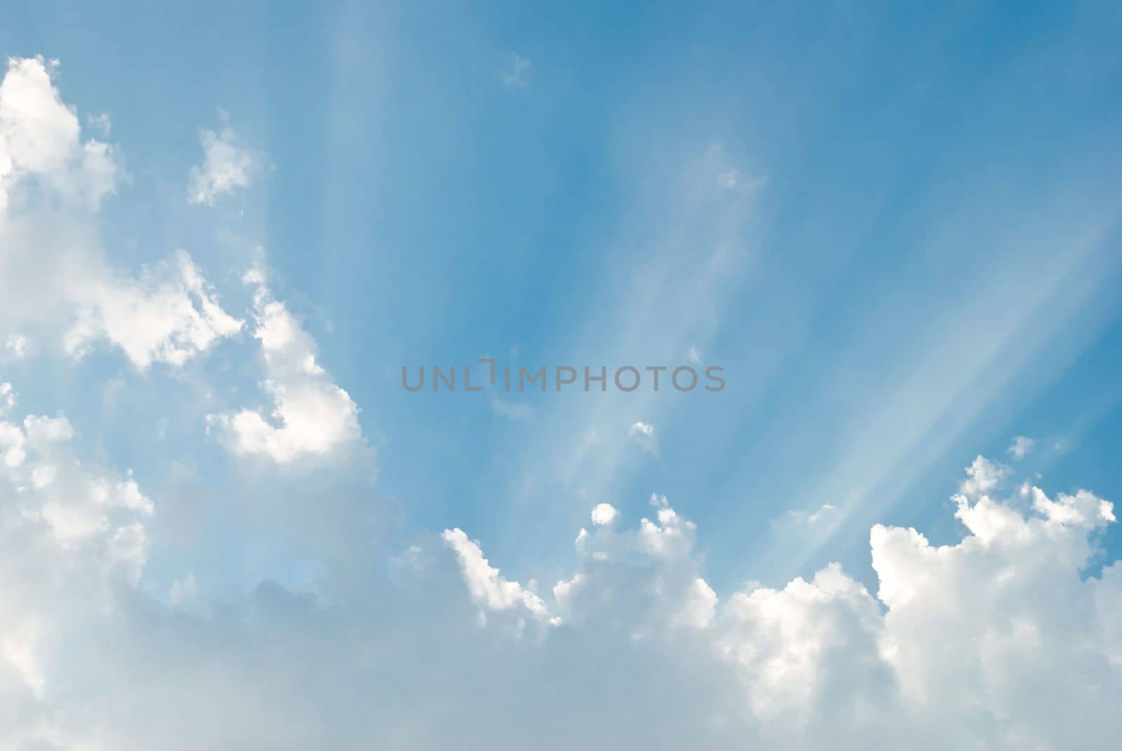 image of blue sky and white clouds