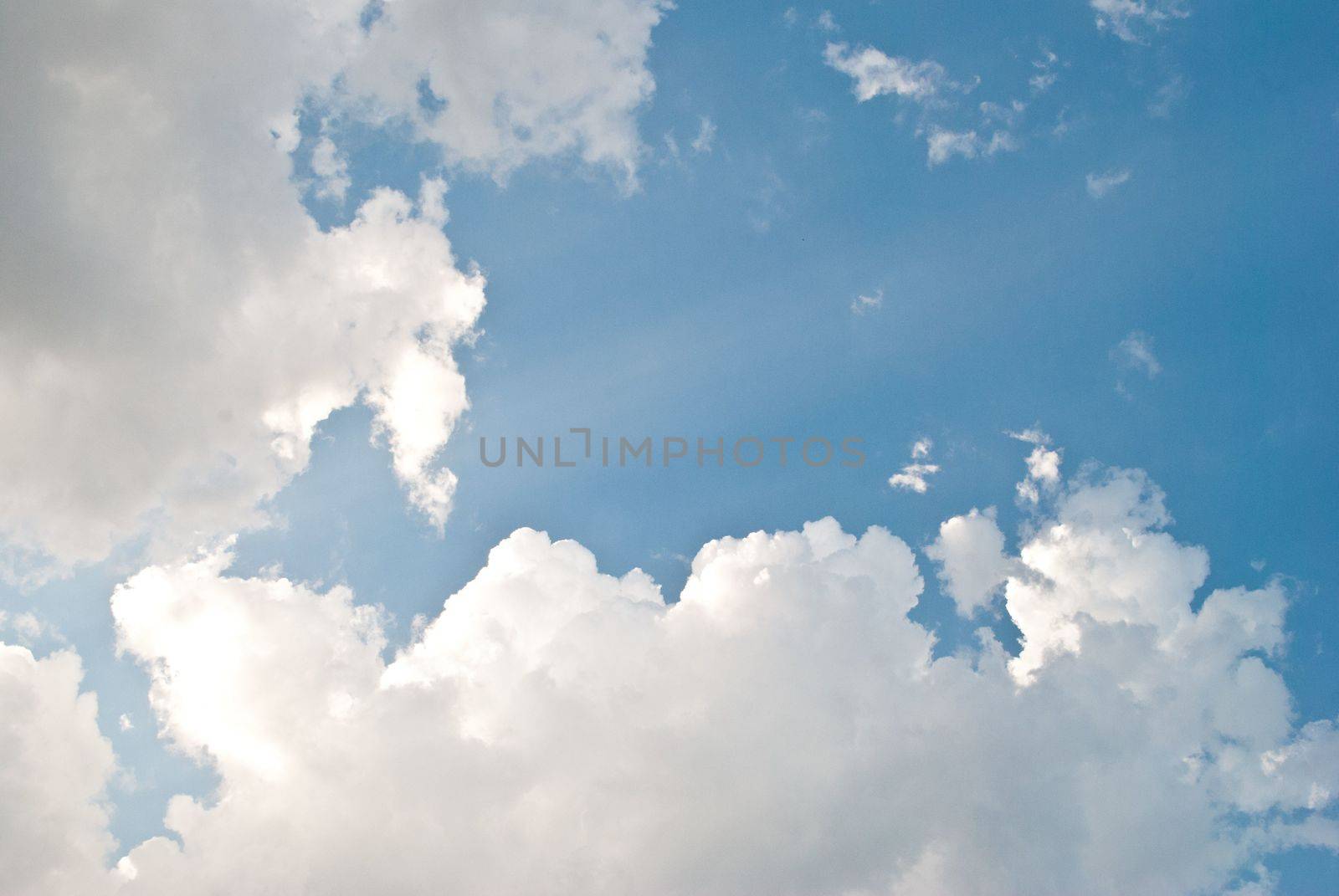 image of blue sky and white clouds