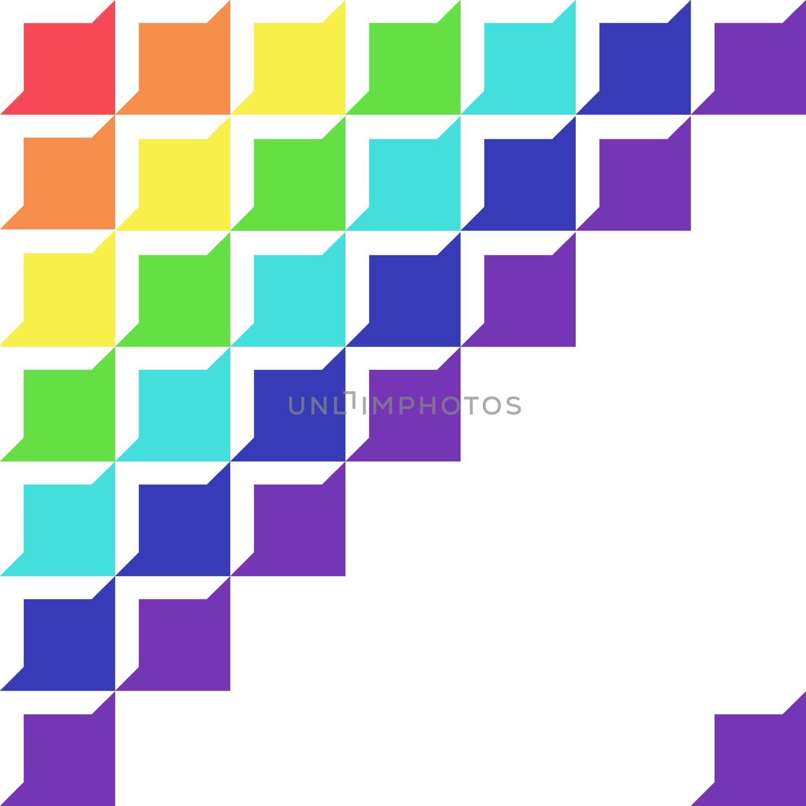 abstract retro rainbow graphic pattern for background by rakoptonLPN