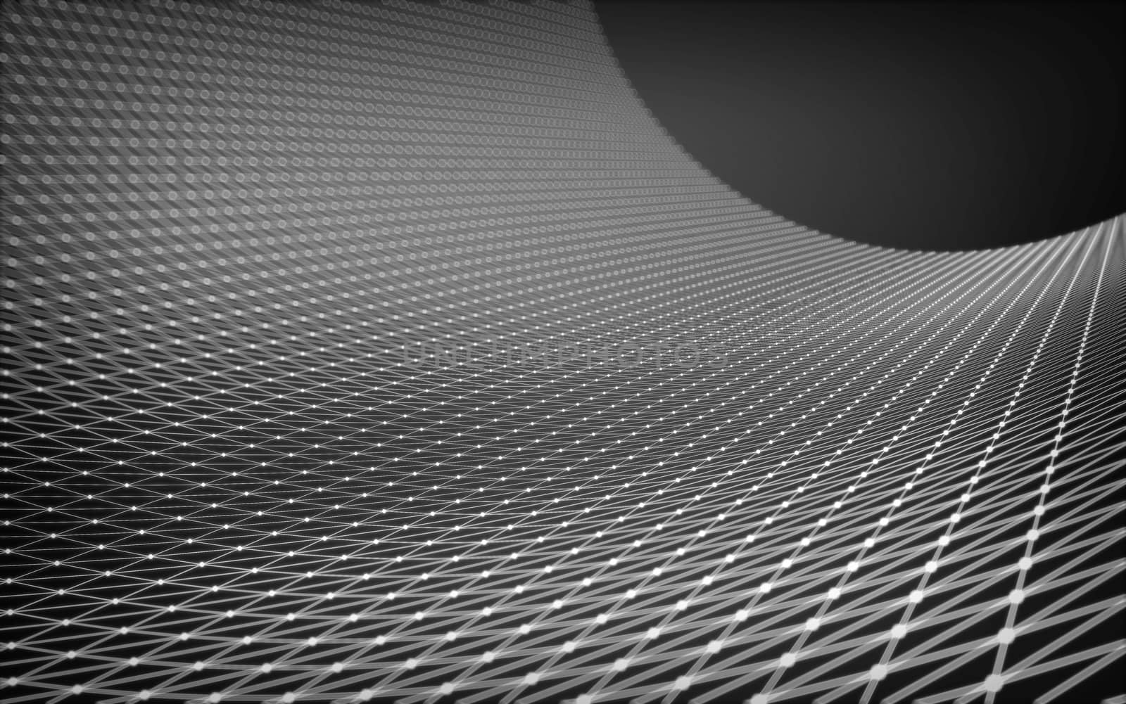 Abstract polygonal space low poly dark background with connecting dots and lines. Connection structure.