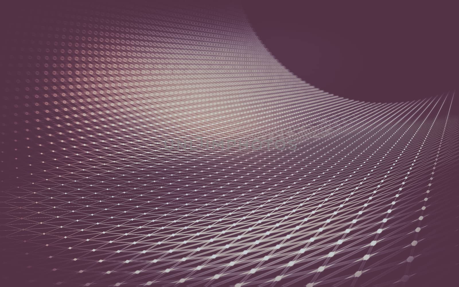 Abstract polygonal space low poly dark background with connecting dots and lines. Connection structure.