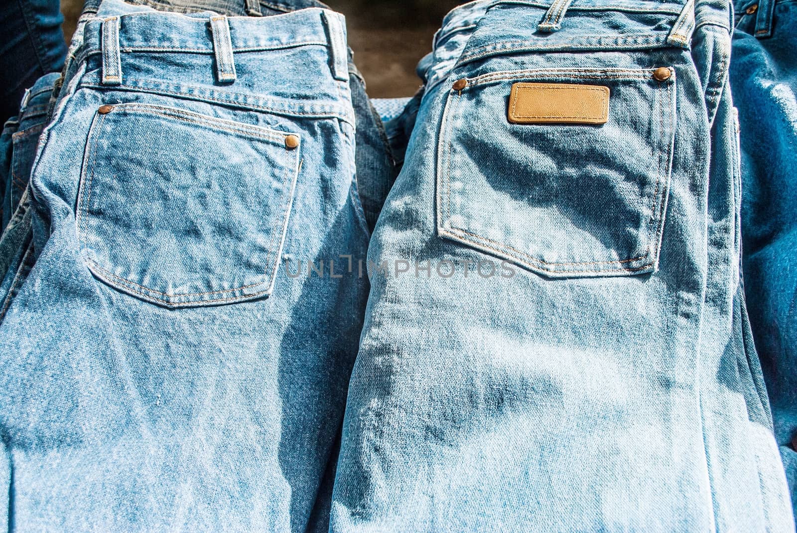 Lot of different blue jeans Blue Jeans by rakoptonLPN
