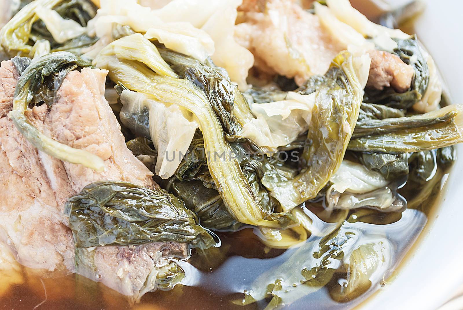 Chinese vegetable stew closeup, asian food (Jab Chai) by rakoptonLPN