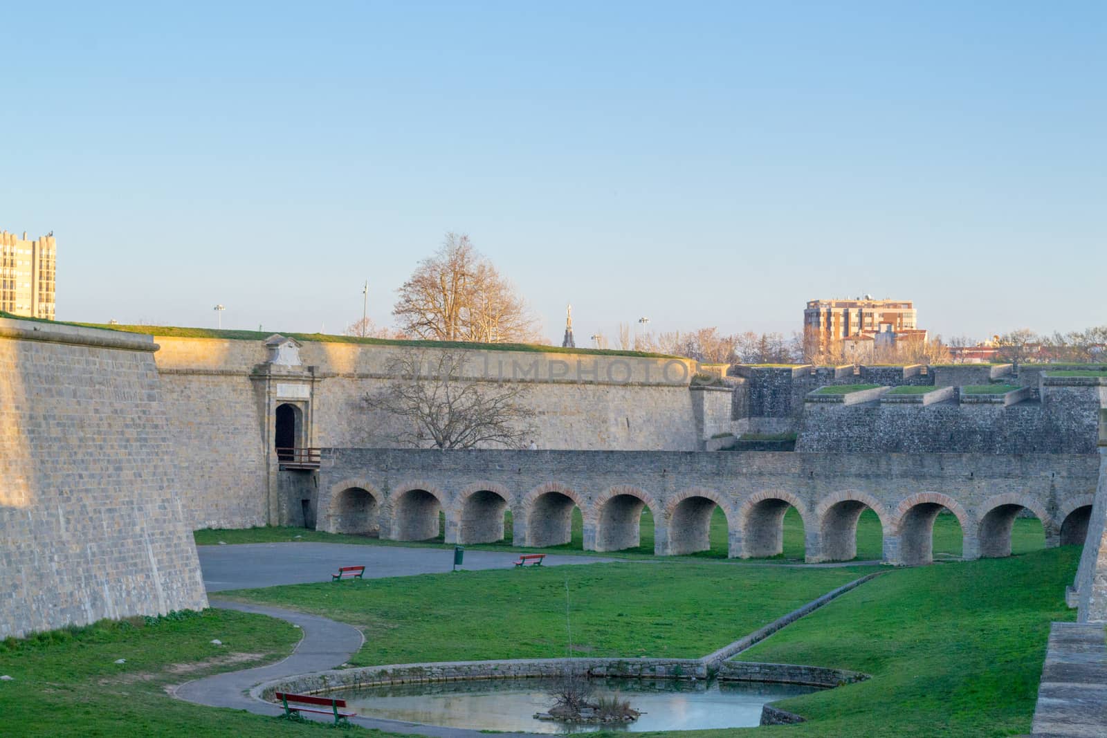 Citadel of Pamplona constructed between XV and XVI centuries  as a defensive structure