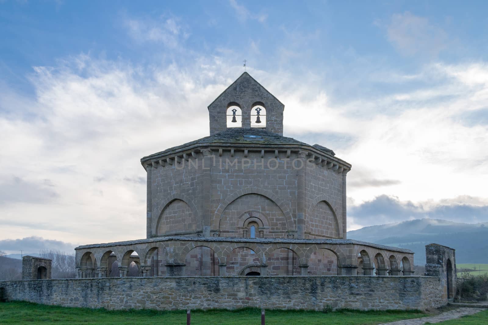 12th century Romanesque church located in the North of Spain which origin remains controversial.