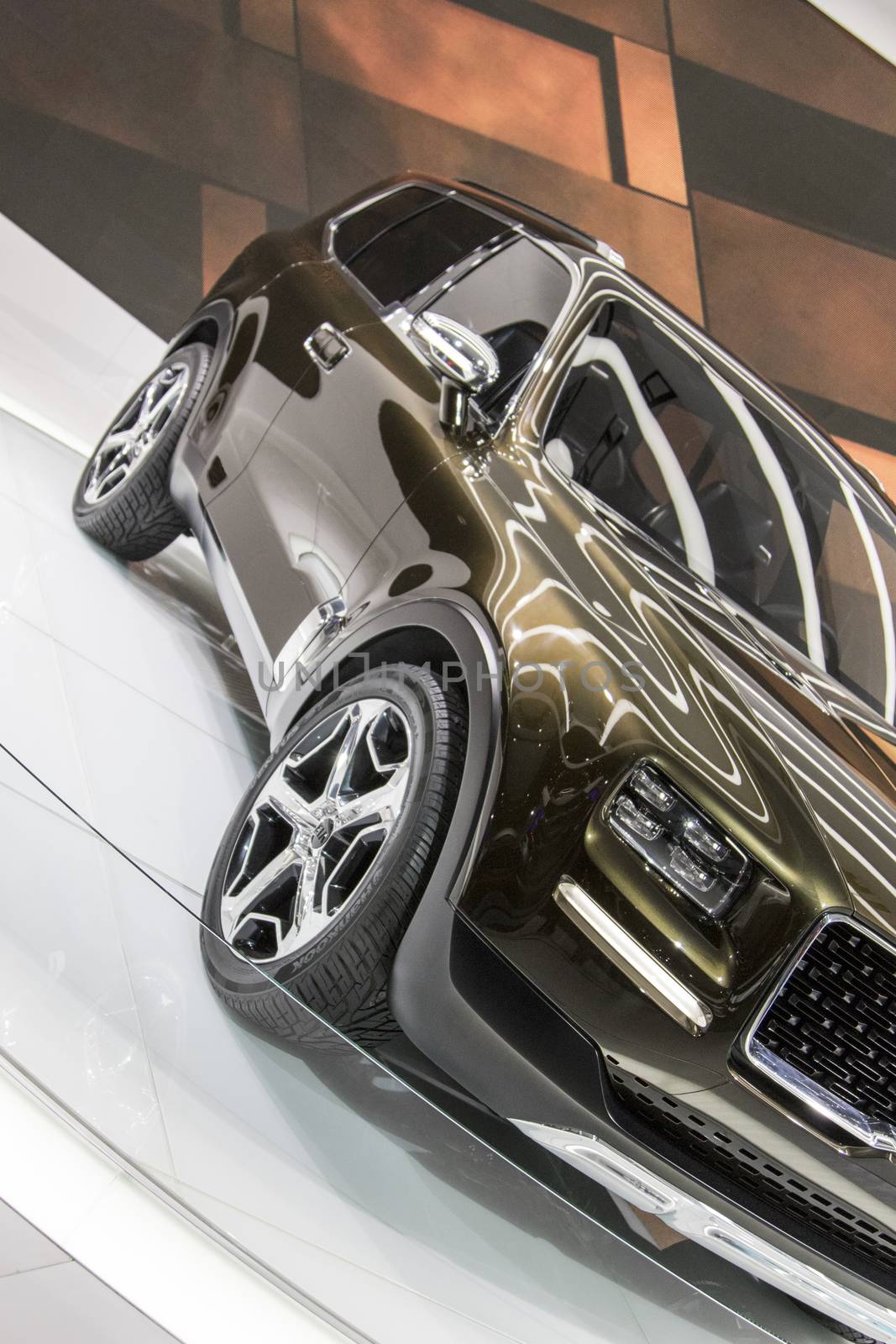 DETROIT - JANUARY 17 :The 2017 Kia Telluride concept at The North American International Auto Show January 17, 2016 in Detroit, Michigan.