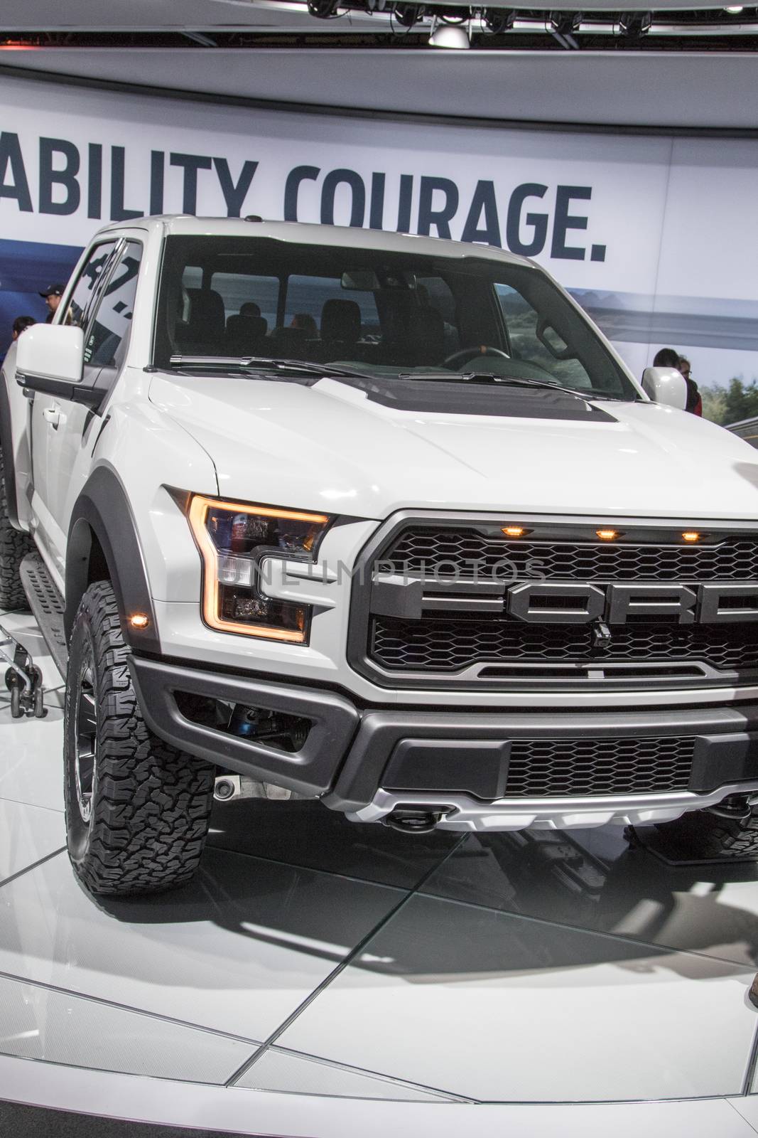 DETROIT - JANUARY 17 :The 2017 Ford Raptor pickup truck at The N by snokid