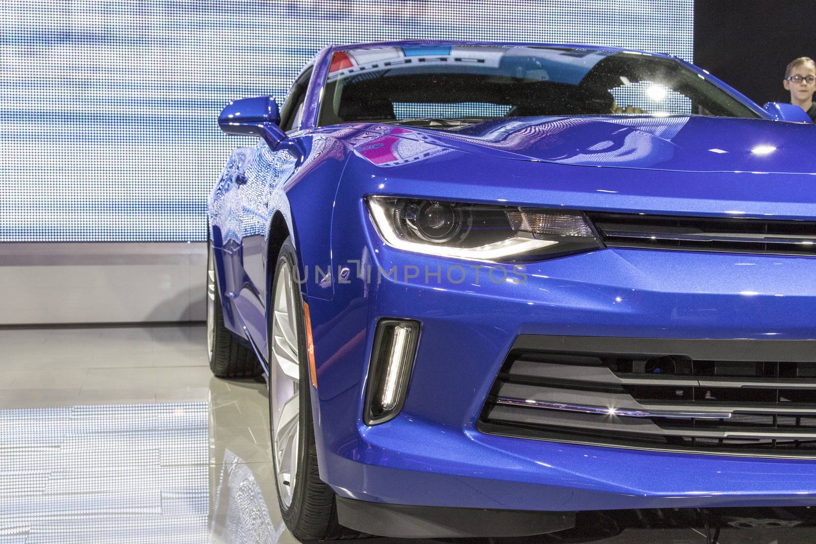 DETROIT - JANUARY 17 :The 2017 Chevrolet Camaro at The North American International Auto Show January 17, 2016 in Detroit, Michigan.