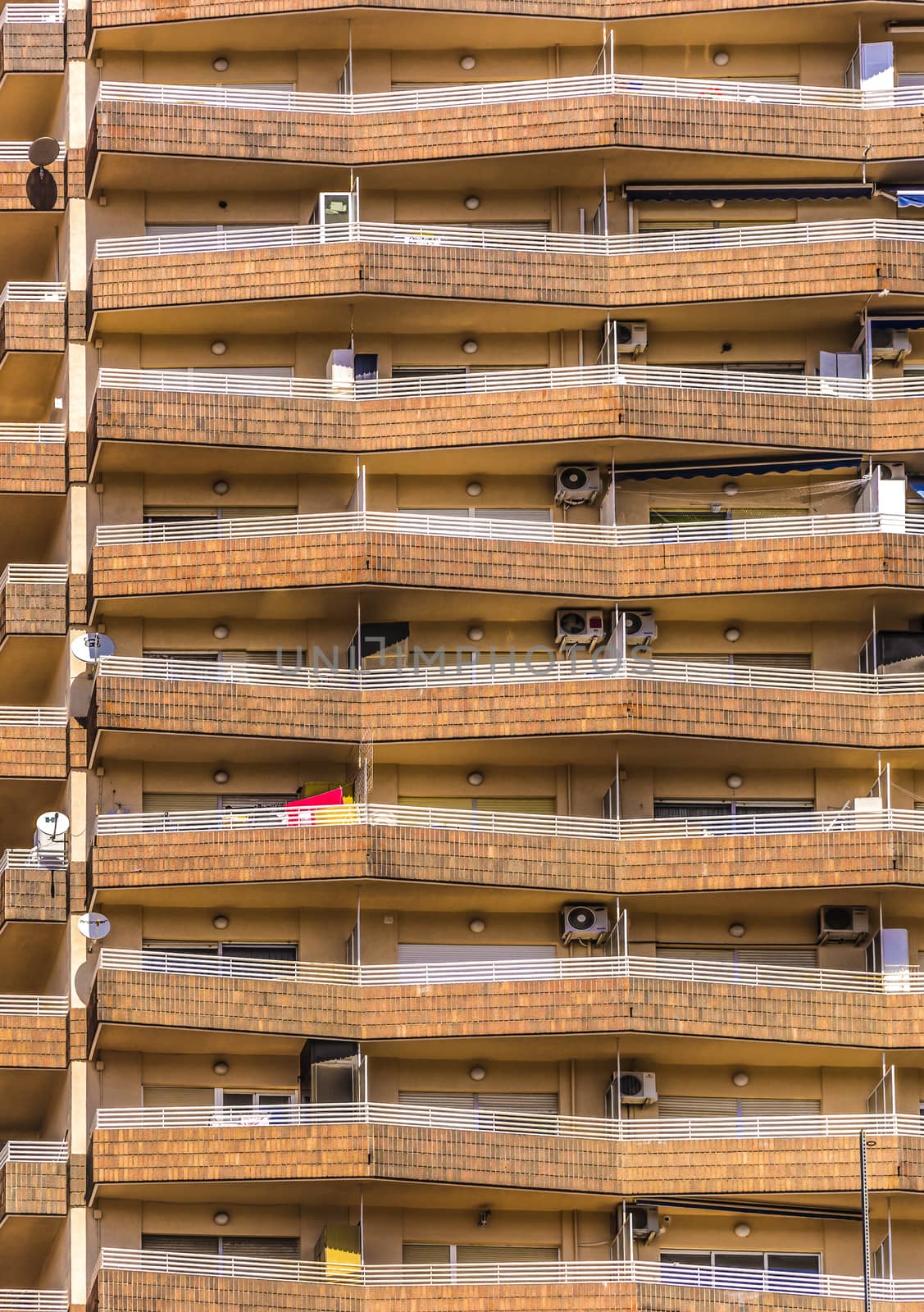 Balcuny pattern  in a modern building in spain