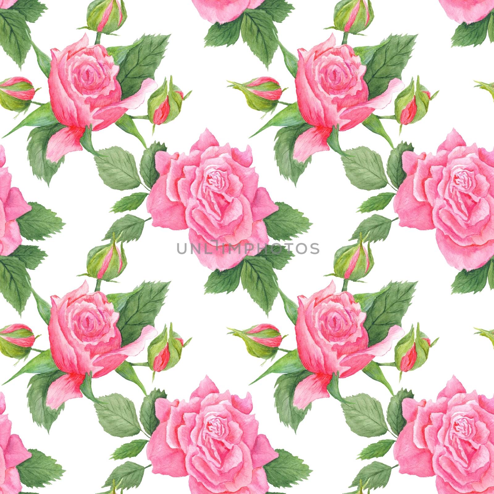 Shabby Chic Watercolor Pattern by kisika