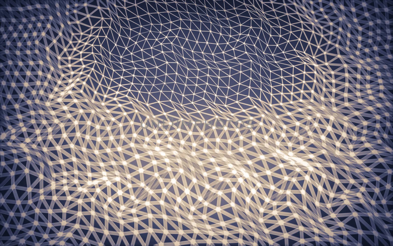 Abstract polygonal space low poly dark background with connecting dots and lines. Connection structure.