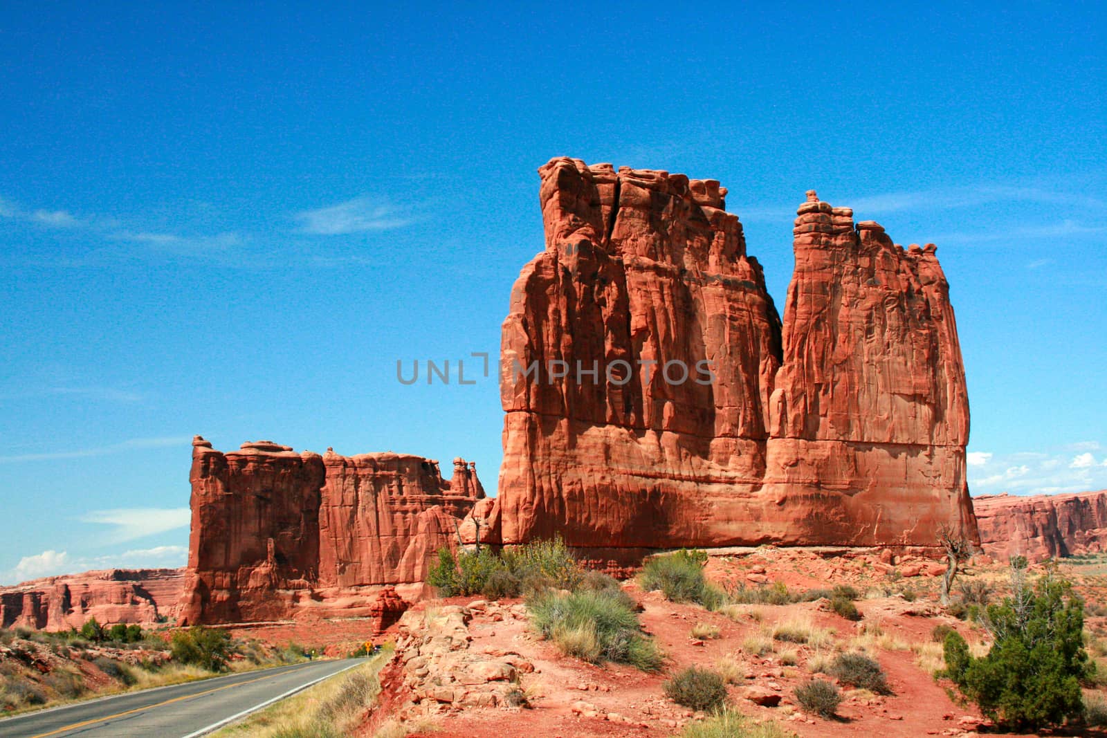 Arches National Park from a Utah Highway by Catmando