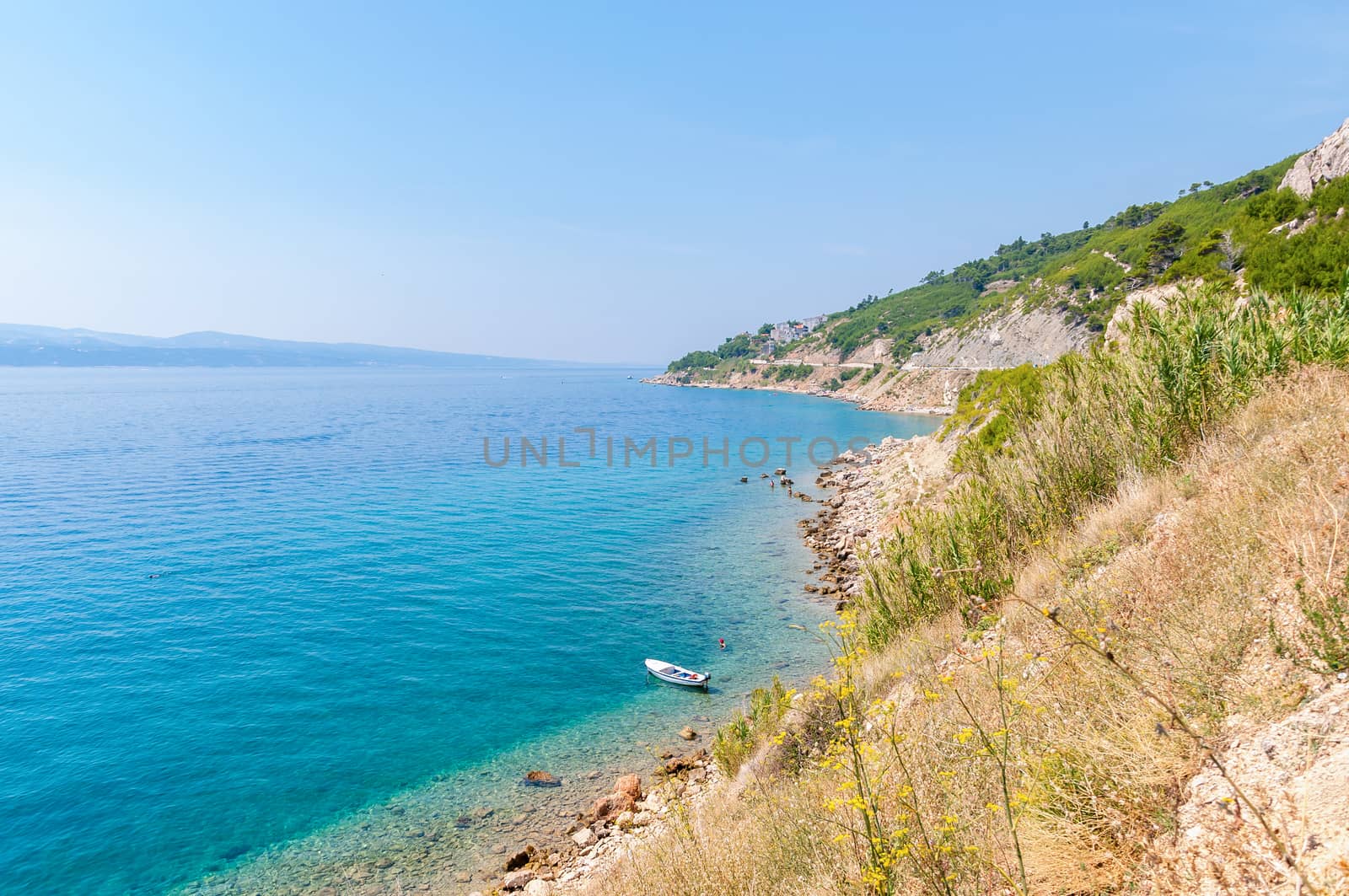 Boat at the Croatian coast by mkos83