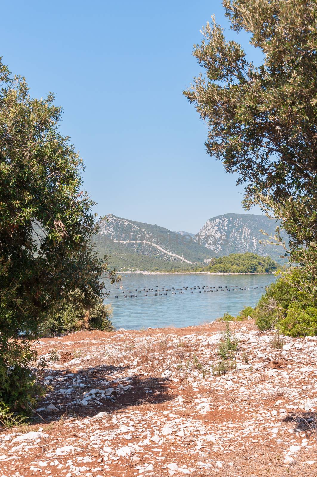 View of the Mali Ston town in Croatia by mkos83