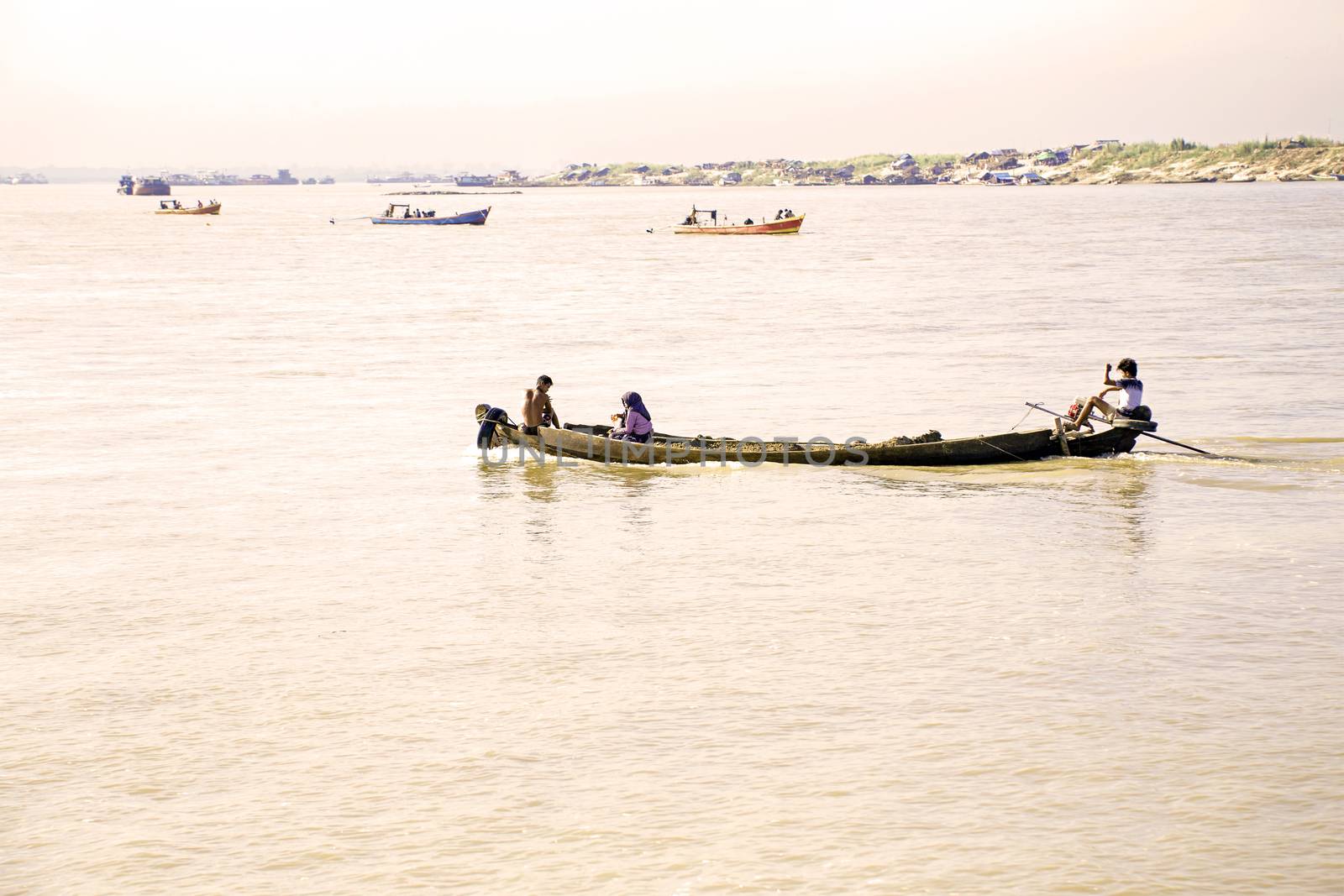 The Irrawaddy River or Ayeyarwady River is a river that flows from north to south through Myanmar. It is the country's largest river and most important commercial waterway.