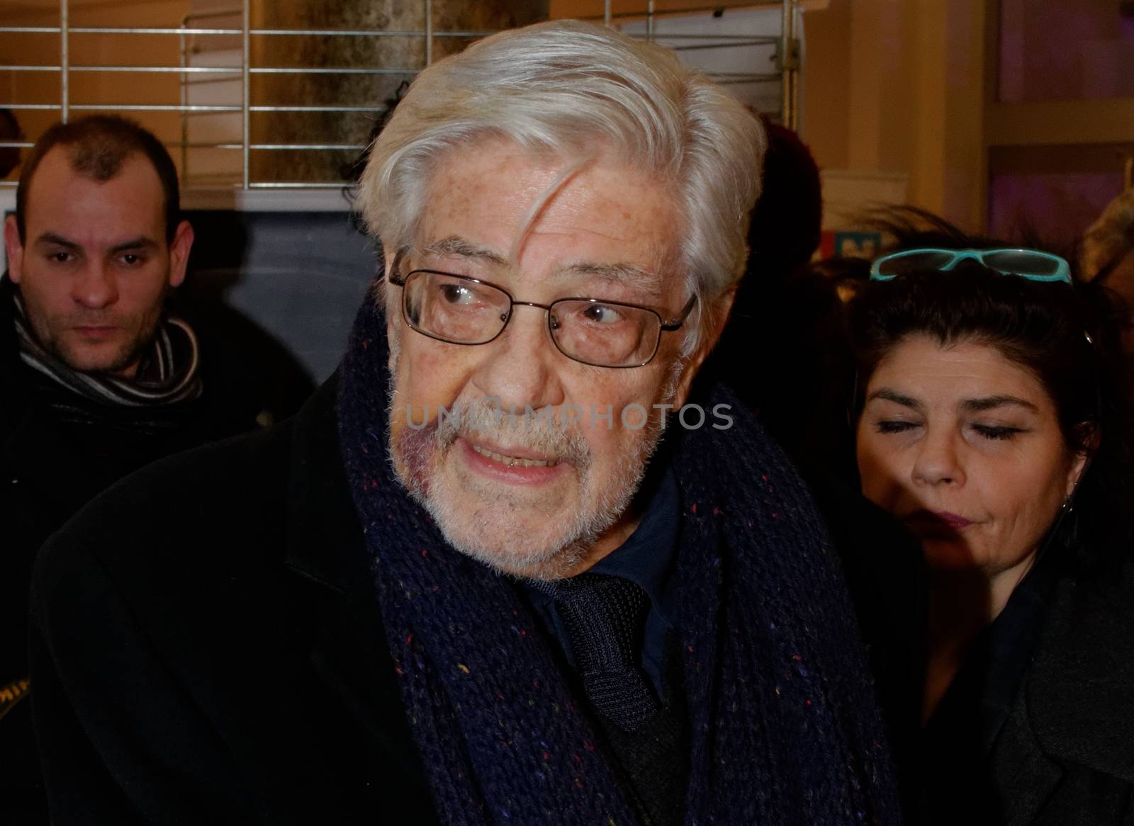 BELGIUM, Mons :  Director Ettore Scola is pictured during the opening gala of the thirtieth edition of the FIFA, Mons International Love Film Festival (Festival International du Film d'Amour), February 14, 2014. He has died at the age of 84 on January 19, 2016.