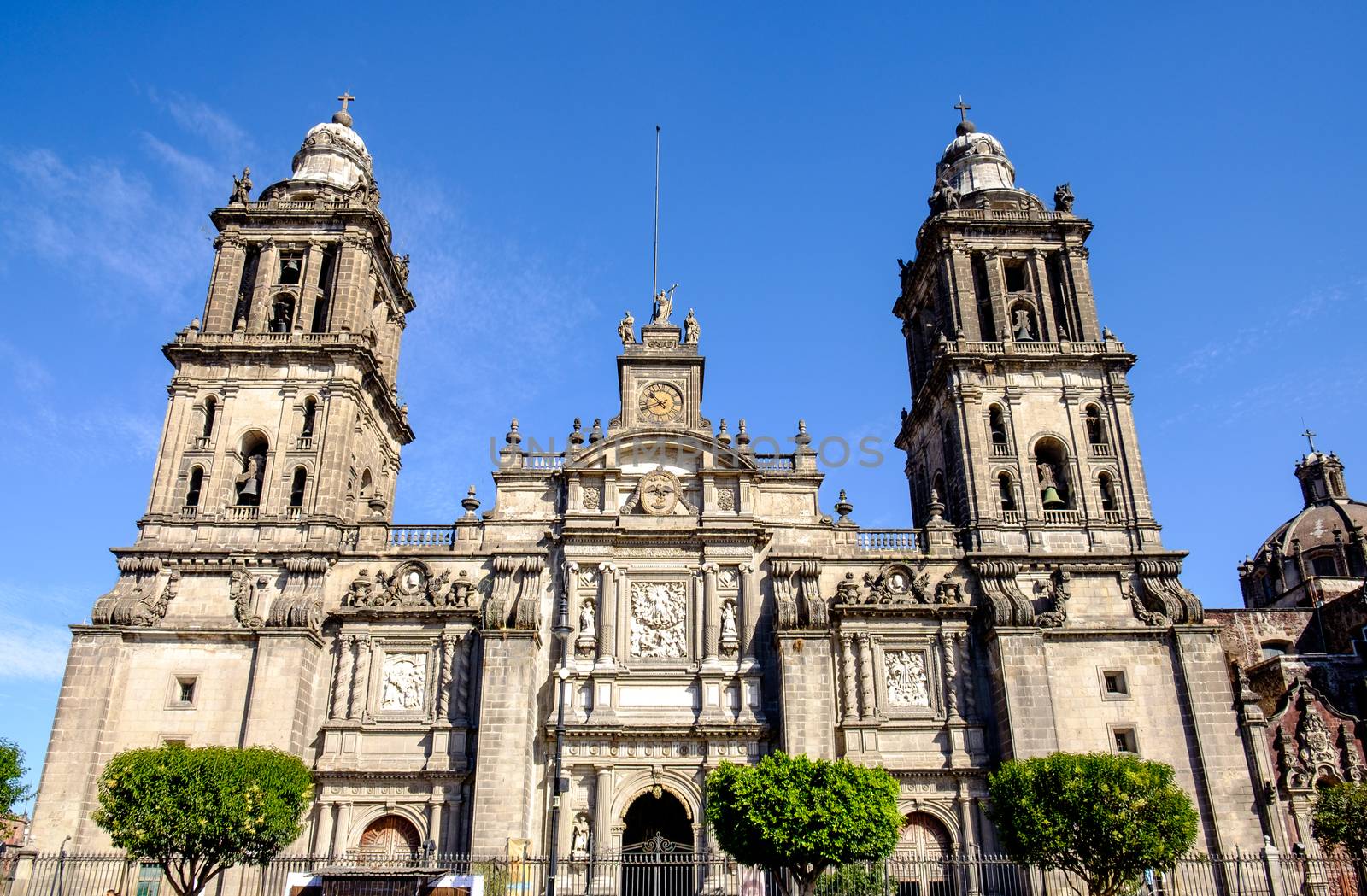 Front view of Cathedral Metropolitana in Mexico city by martinm303