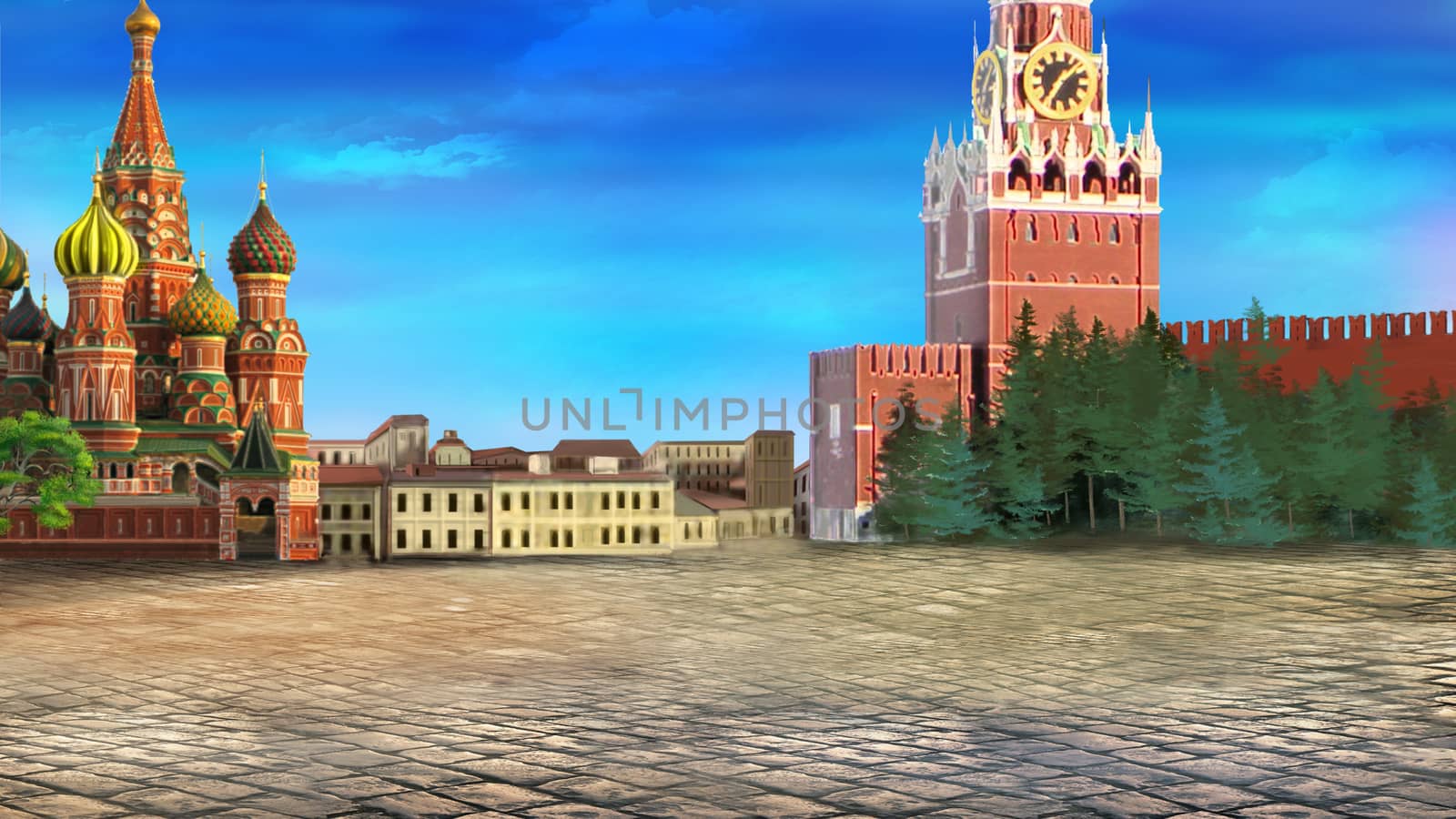 Red square. Moscow Kremlin by Multipedia