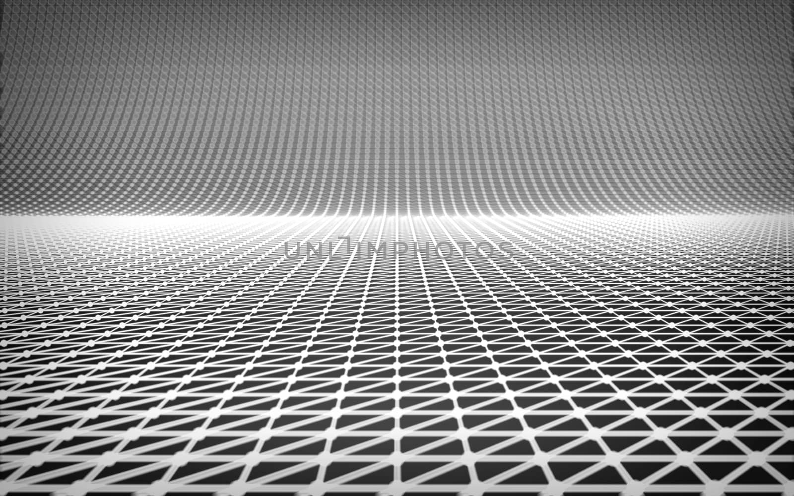 Abstract polygonal space low poly dark background with connecting dots and lines. Connection structure.