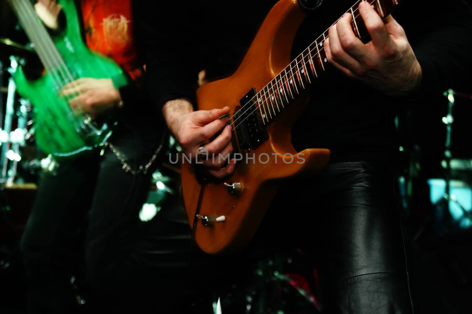 Guitarist on stage