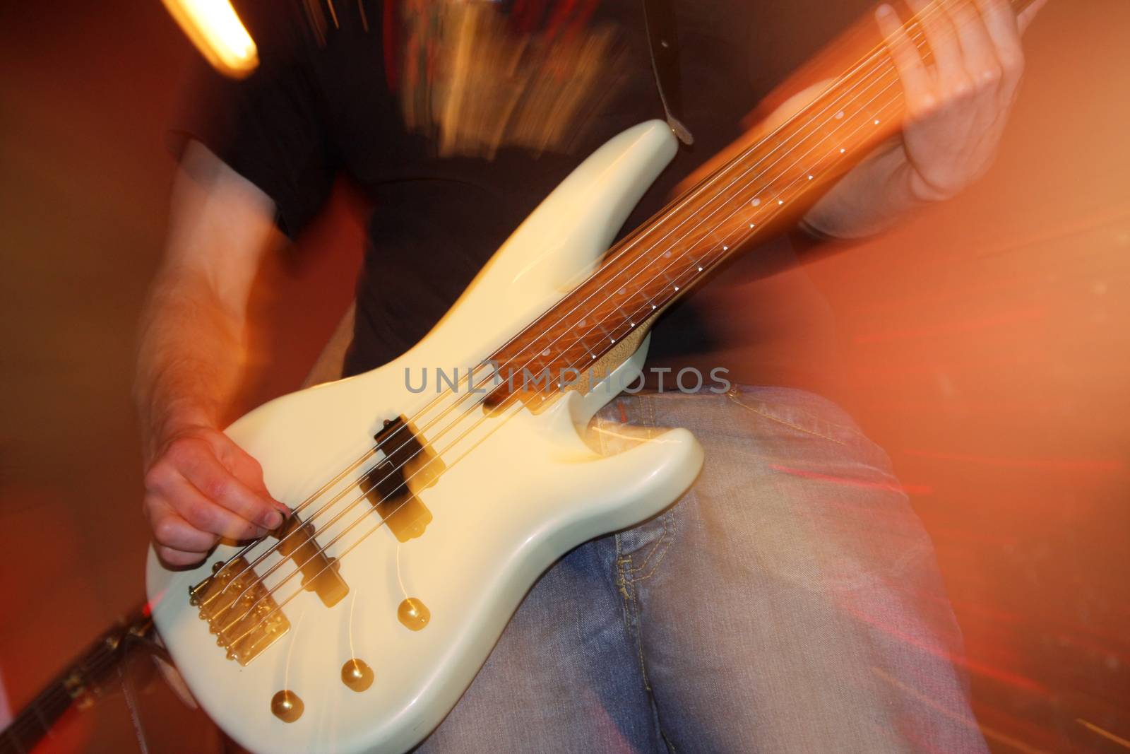 Guitarist at concert