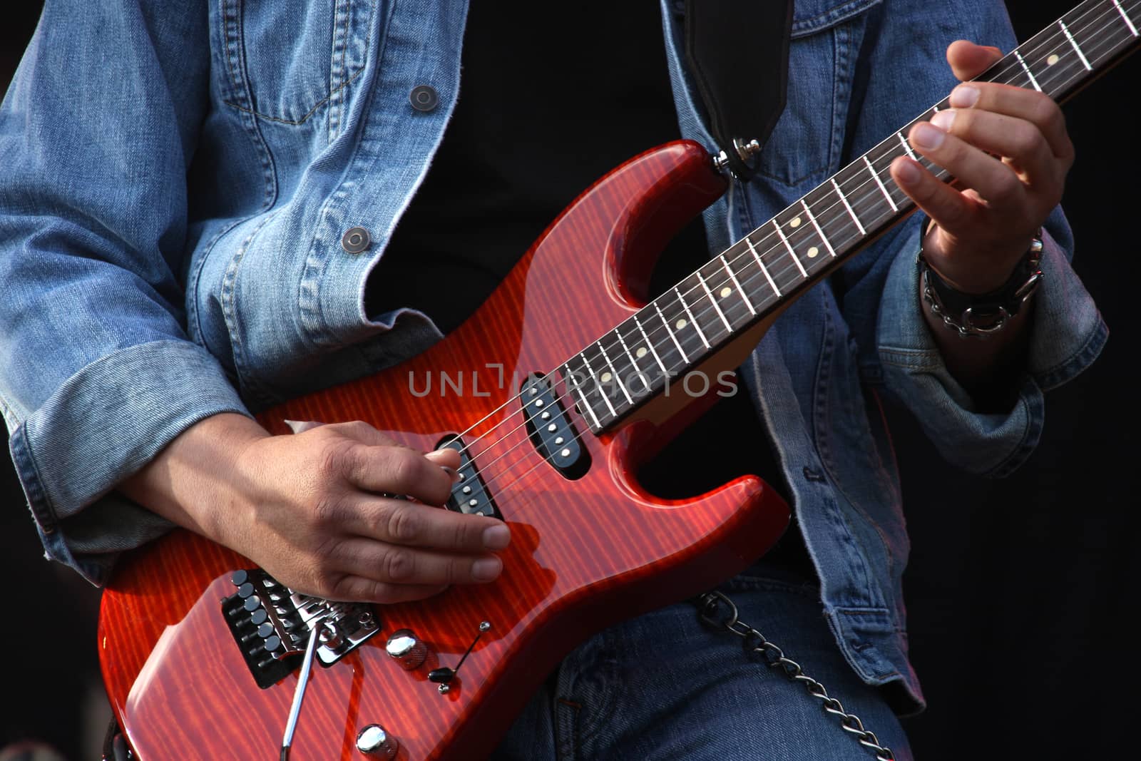 Guitarist's hands