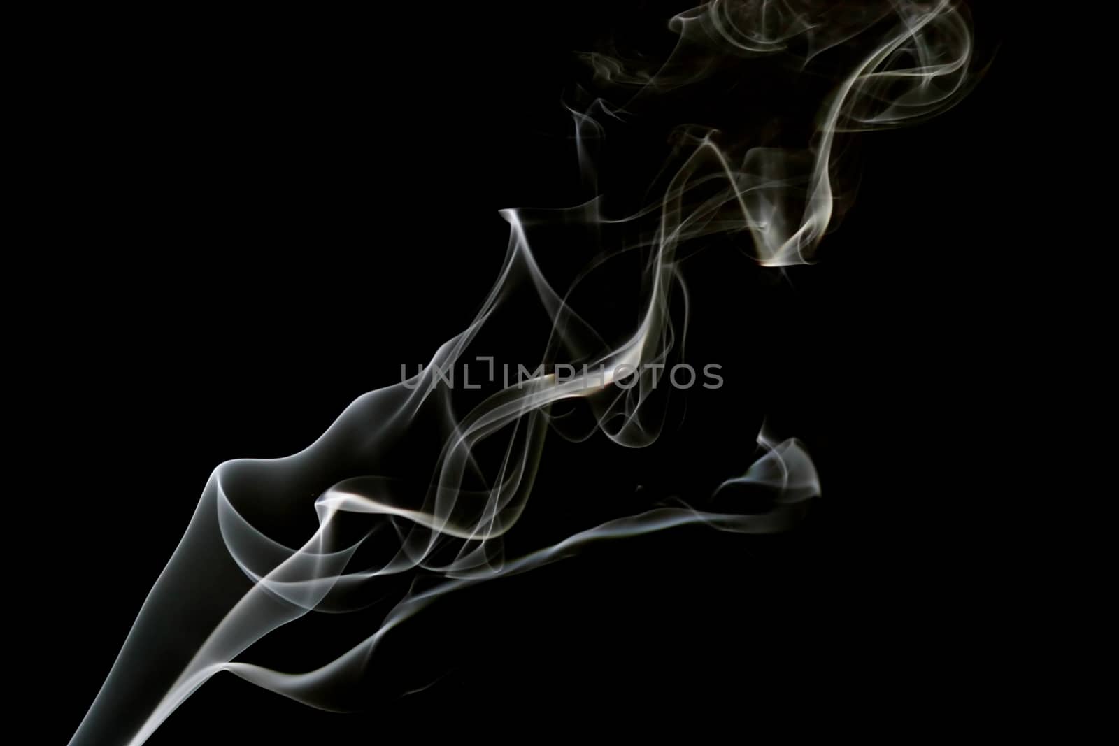 Smoke on black background