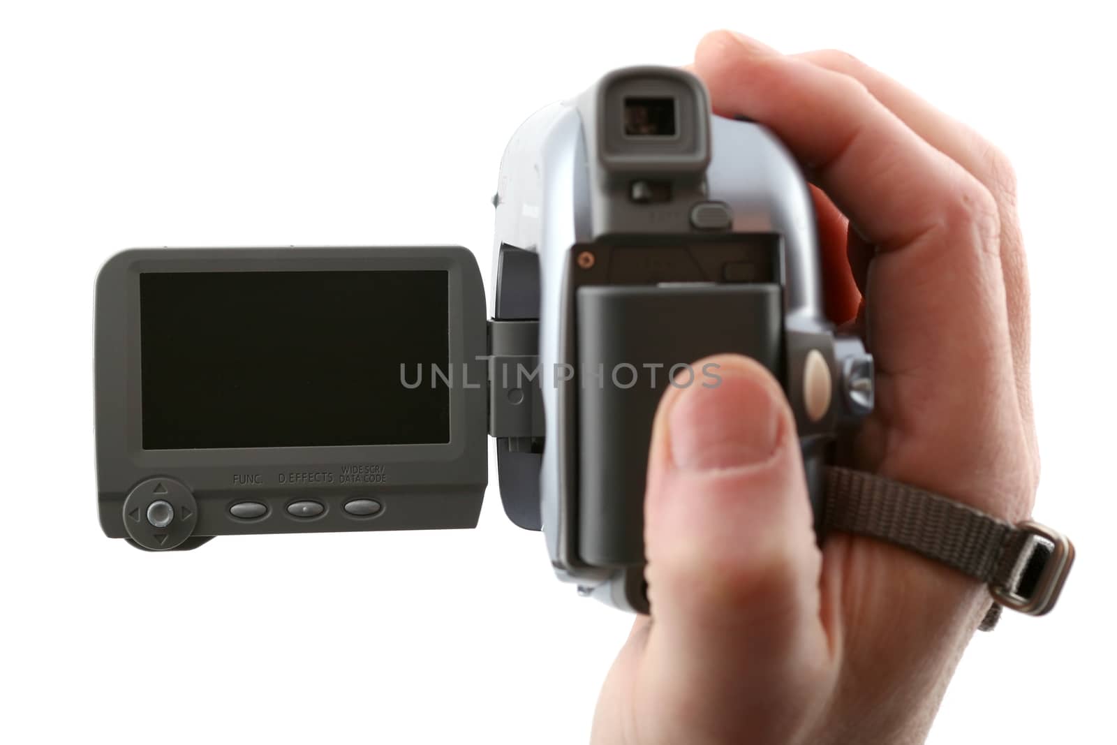 Widescreen camera (focus on the blank display)