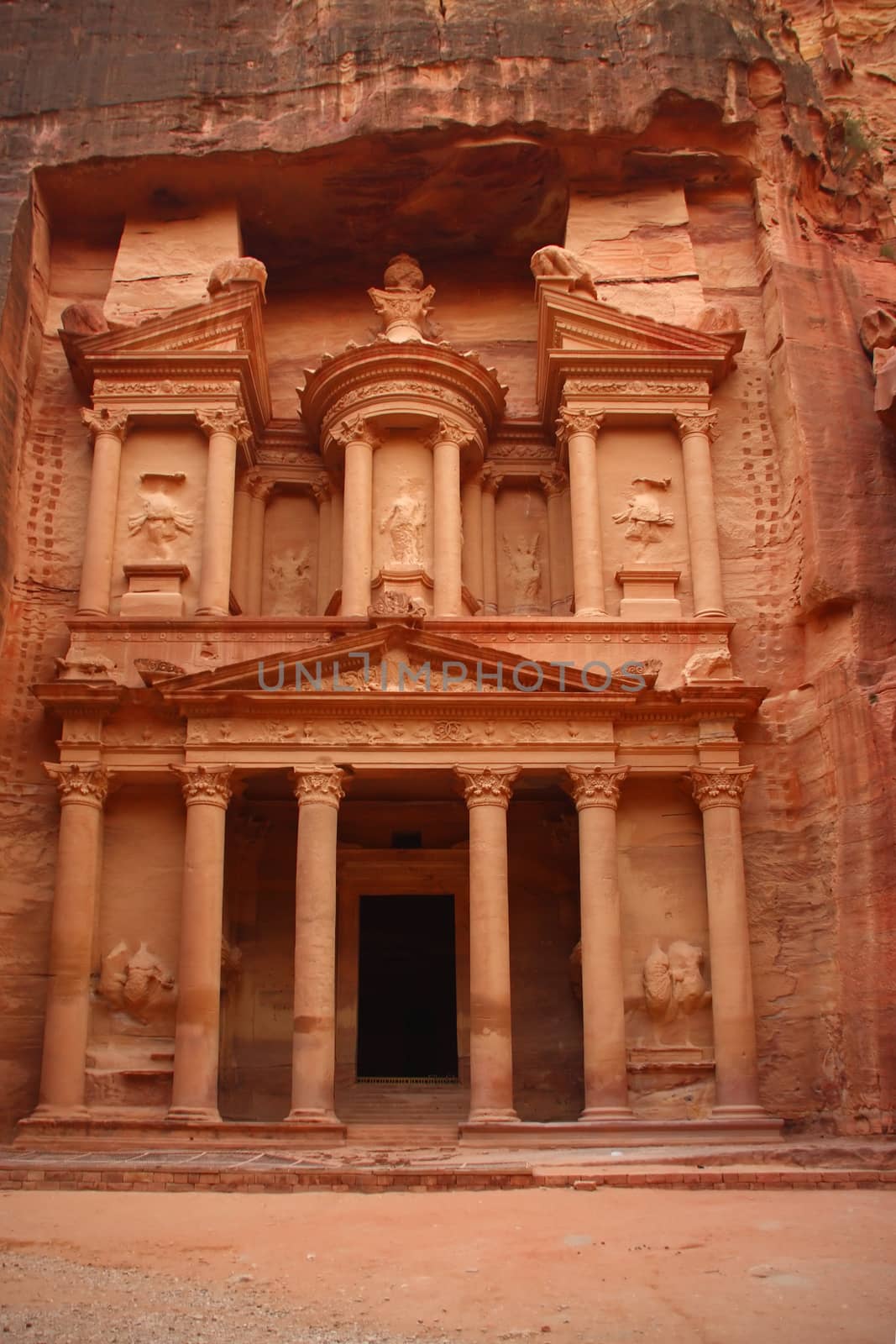 Monestery in Petra, Jordan - as it would on old picture