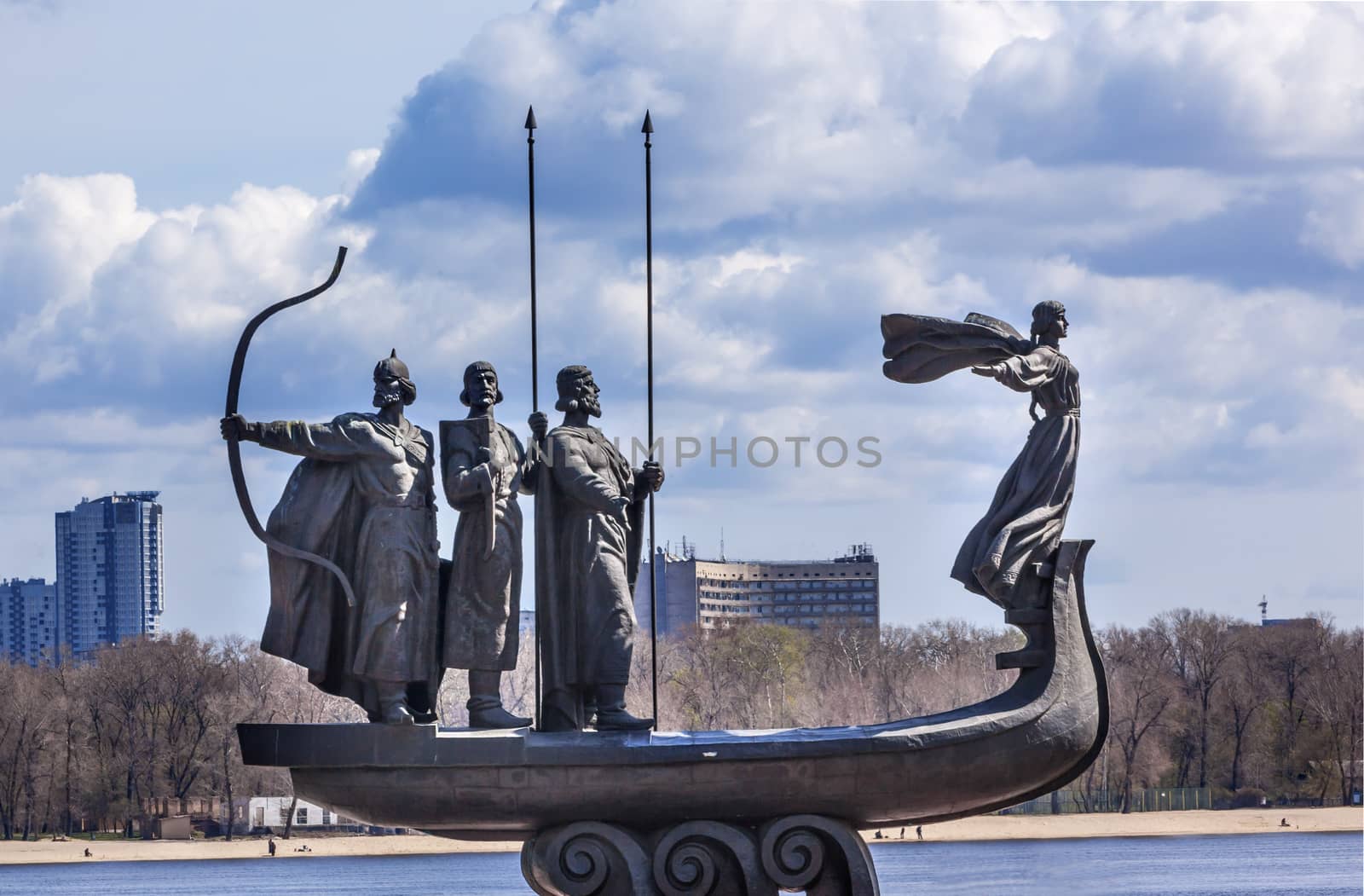 Founders Monument Dniper River Kiev Symbol Kiev Ukraine by bill_perry