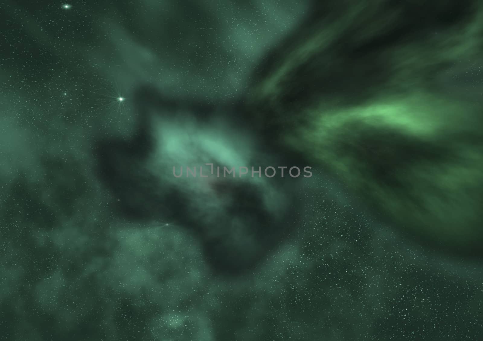 Far being shone nebula and star field against space. "Elements of this image furnished by NASA".