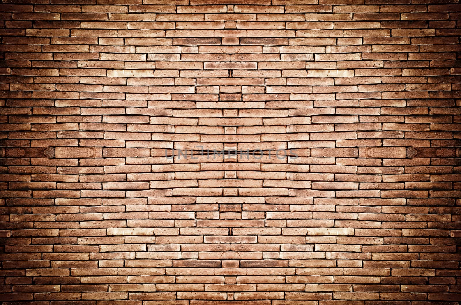 brick wall background in vintage light