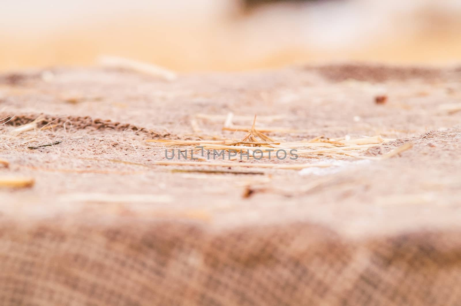 wooden barrel, straw , snow by antonius_