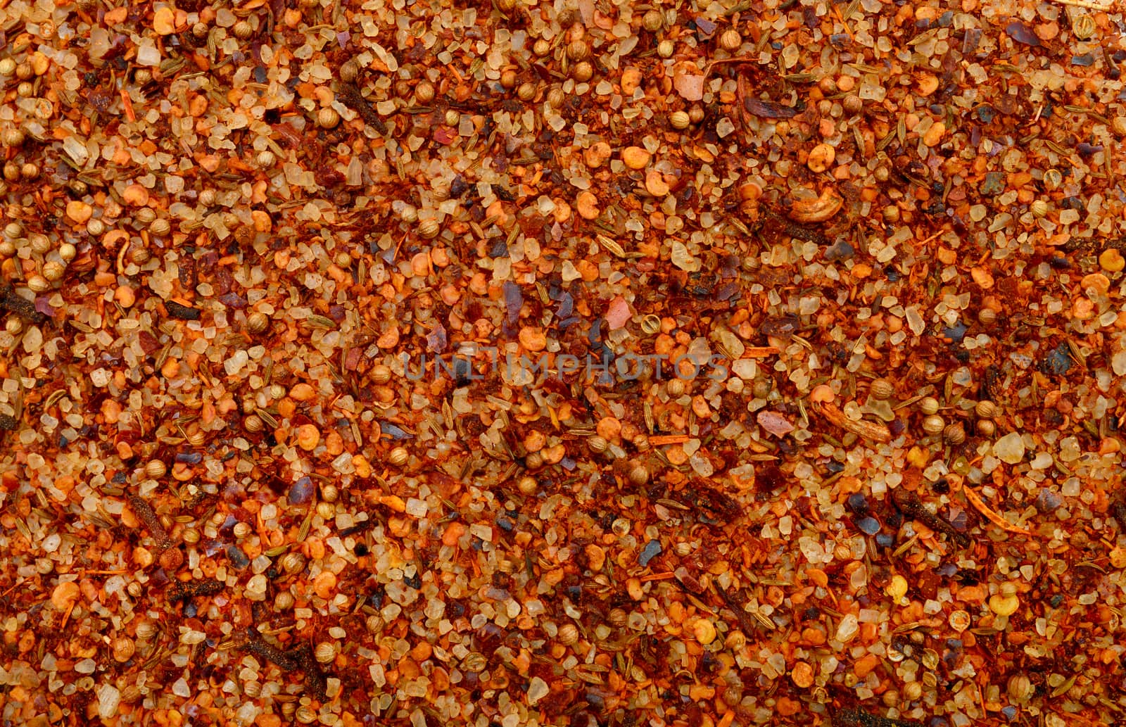 salt and chilli pepper close detail texture background
