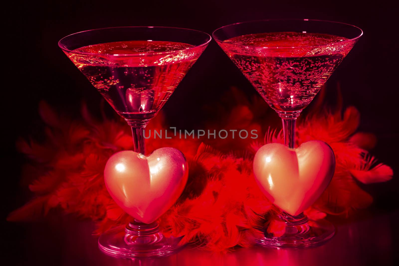 Champagne and valentines day, love and luxury by CatherineL-Prod