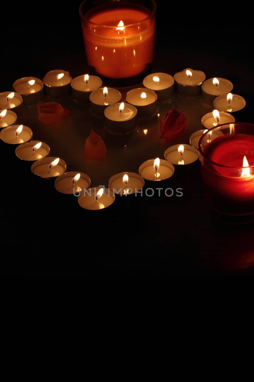 Heart of candles by Metanna