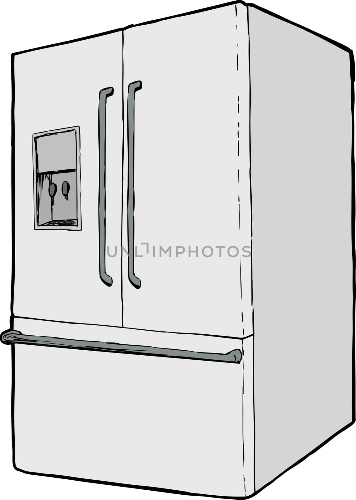 Single refrigerator with water dispenser by TheBlackRhino