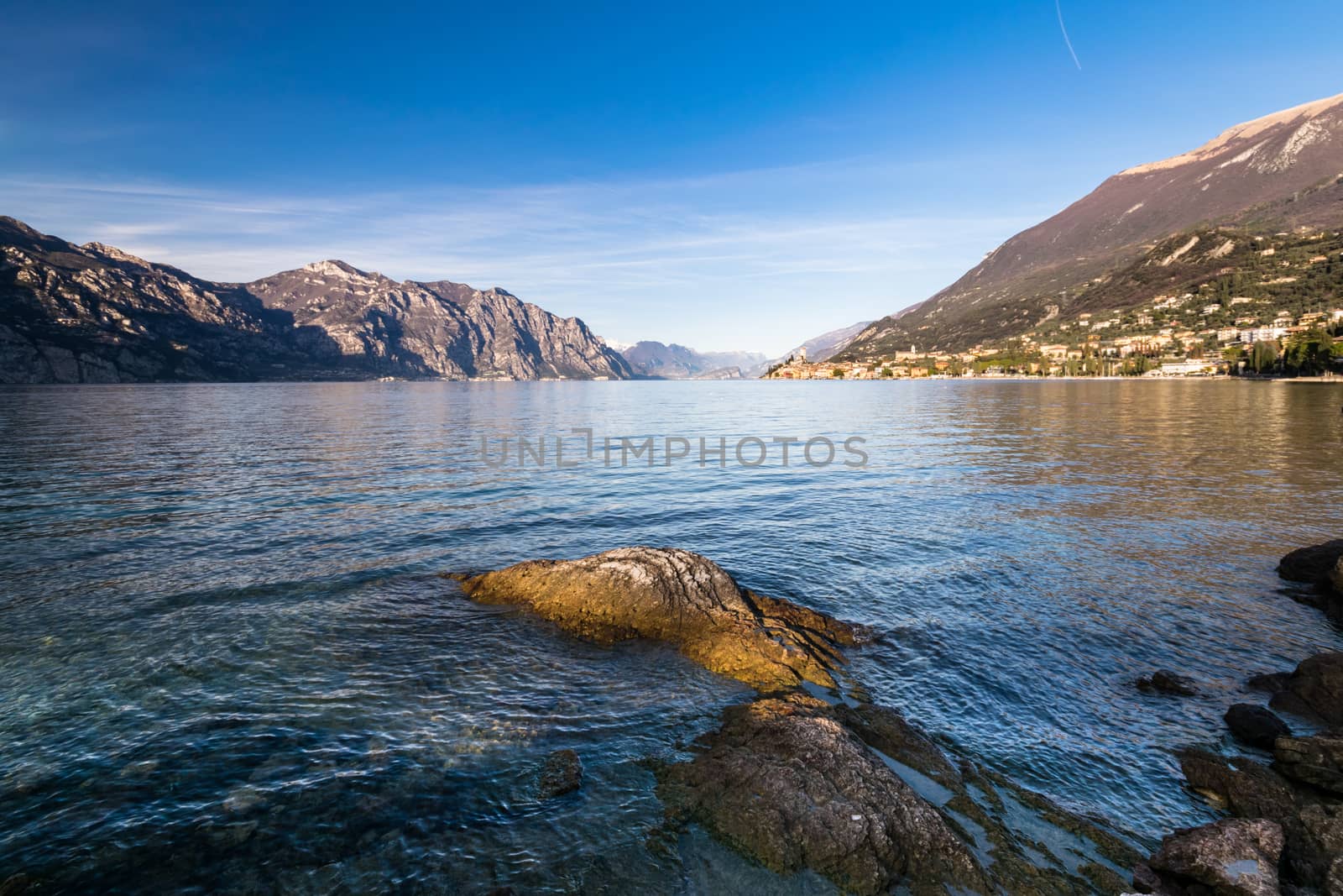 Panorama of Lake Garda (Italy) near the town of Malcesine. by Isaac74