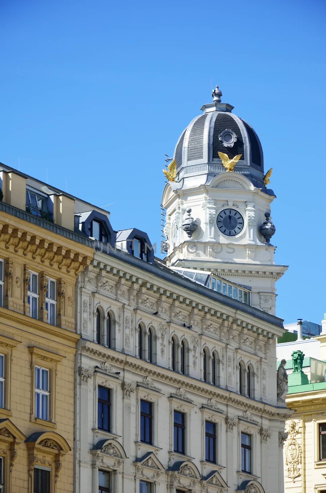 Corner of grand street in Vienna